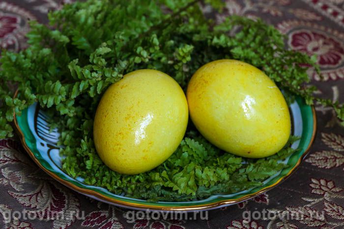 Photo of Как покрасить яйца куркумой. Рецепт с фото